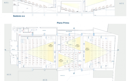 Gallery Cinema Moretto Brescia - Pianta